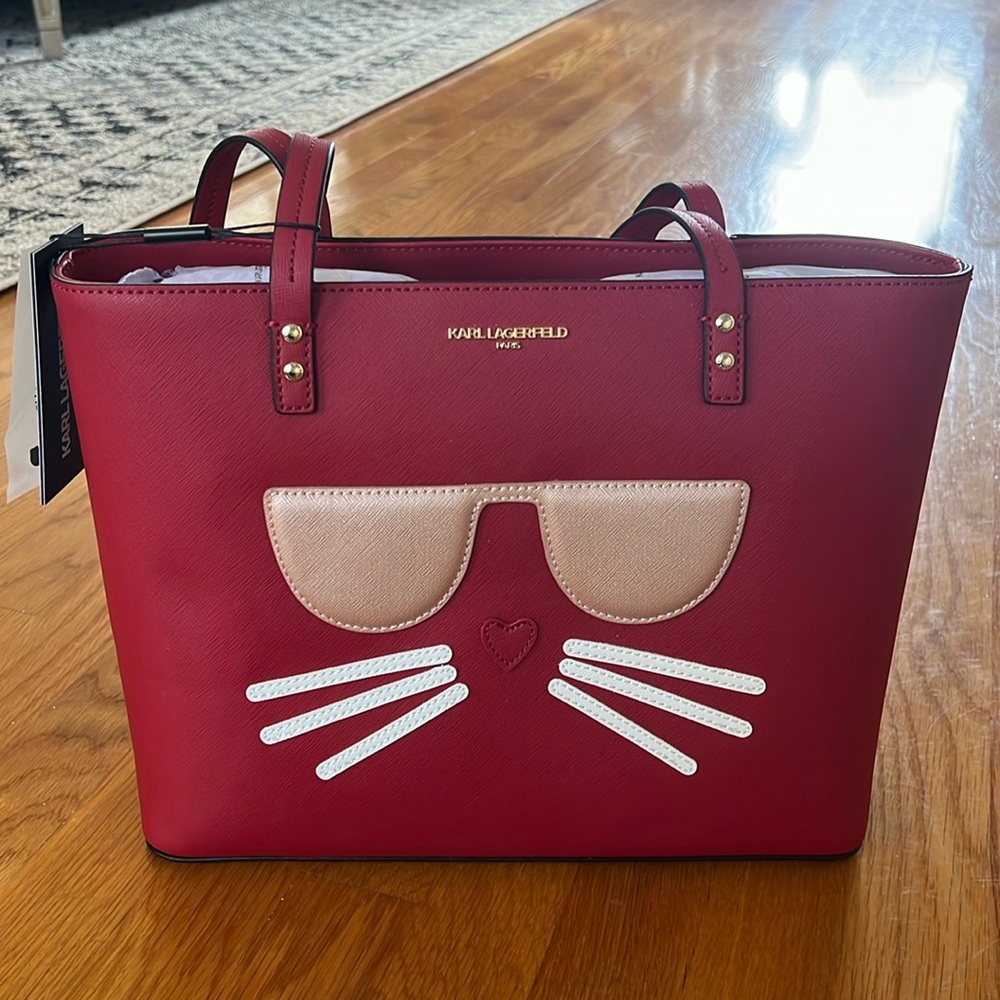 Karl Lagerfeld NWT red bag Never Used New With Tags